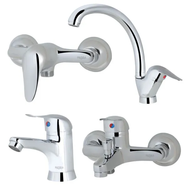 آلفا-کروم ست شیرآلات پادرا مدل آلفا