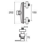 شیر توالت کی دبلیو سی مدل متیس
