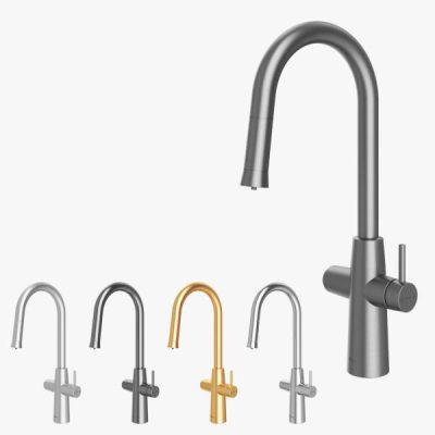 شیر ظرفشویی دوکاره شلنگدار دنیستر شودر