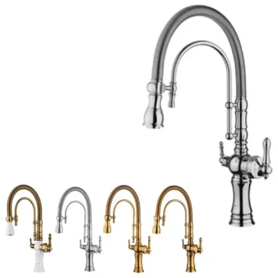 شیر ظرفشویی فنری دوکاره آویسا مدل گرانده