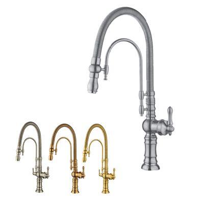 شیر ظرفشویی فنری دوکاره شاهین مدل سانا