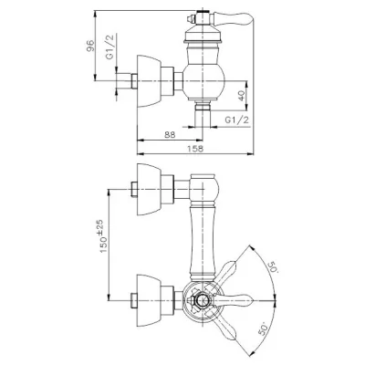 شیر توالت آویسا مدل آدریانا
