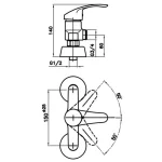 شیر توالت آویسا مدل ارس