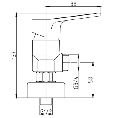 شیر توالت آویسا مدل اکو