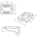 توالت ایرانی مروارید مدل فیروزه گود