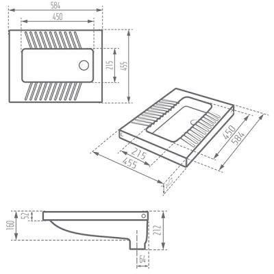 توالت ایرانی مروارید مدل یاریس تخت