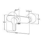 شیر توالت کاویان مدل گلسا