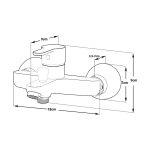 شیر حمام کاویان مدل گلسا