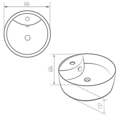 روشویی روسنگی مروارید مدل دیانا 40
