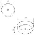 روشویی روسنگی مروارید مدل دلتا 36