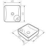 روشویی روسنگی مروارید مدل آلفا 40