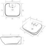 روشویی روسنگی مروارید مدل کاتیا 49