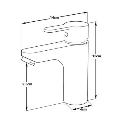 شیر روشویی کاویان مدل گلسا