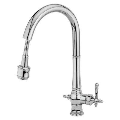 شیر ظرفشویی شلنگدار قهرمان مدل نگین