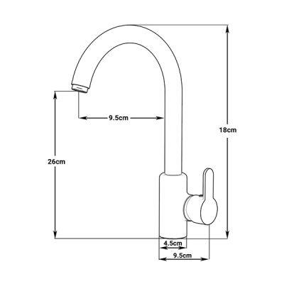 شیر ظرفشویی کاویان مدل گلسا