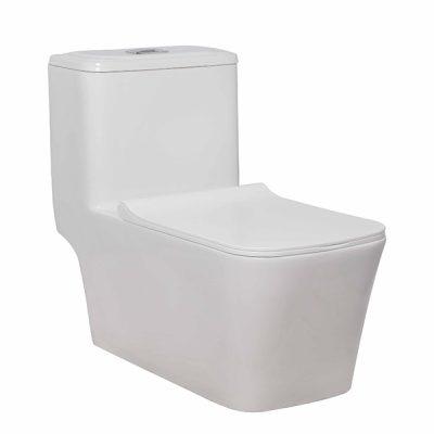 توالت فرنگی مروارید مدل آلفا (خروجی به دیوار)