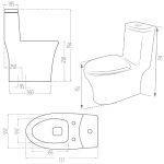 توالت فرنگی مروارید مدل سانتا