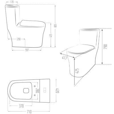 توالت فرنگی مروارید مدل دسپینا