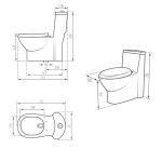 توالت فرنگی مروارید مدل پارمیدا