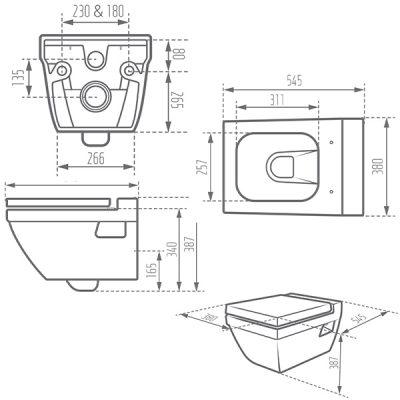 توالت فرنگی والهنگ مروارید مدل سیلویا
