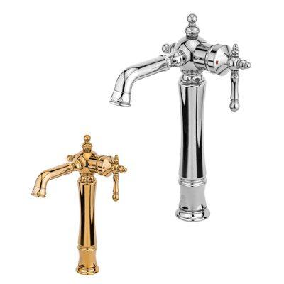 شیر روشویی پایه بلند قهرمان مدل نگین