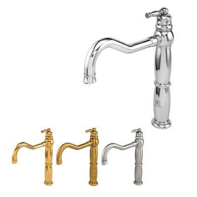 شیر روشویی پایه بلند قهرمان مدل آنتیک