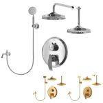 شیر حمام توکار شودر مدل گلوریس تیپ 4