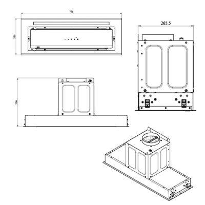 هود مخفی کن مدل آرتیما 12