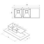 سینک ظرفشویی دولگنه کن مدل BCN-202
