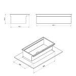 سینک باکسی توکار کن مدل BCN-304