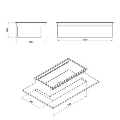 سینک باکسی توکار کن مدل BCN-304