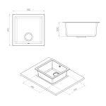 سینک ظرفشویی گرانیتی کن مدل بل Bell