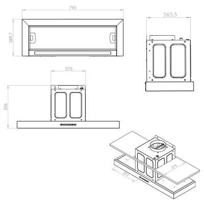 هود مخفی کن مدل آرتیما 14