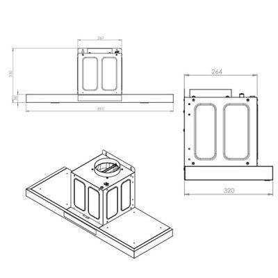 هود مخفی کن مدل 1450
