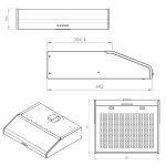 هود زیرکابینتی کن مدل 2100