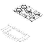 اجاق گاز رومیزی کن مدل نوا NOVA-S