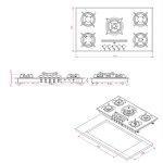 اجاق گاز رومیزی کن مدل IG8503