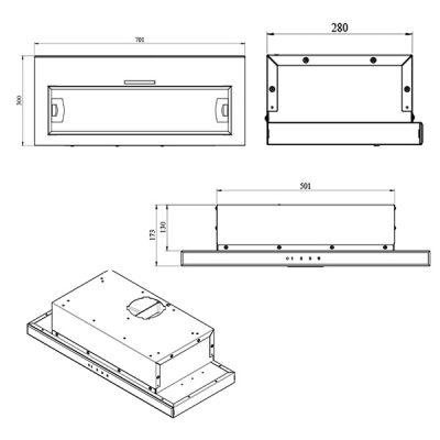 هود مخفی کن مدل آرتیما 8