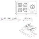 اجاق گاز رومیزی کن مدل IG8510