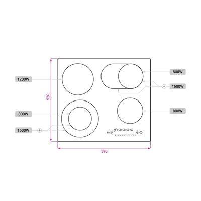 اجاق برقی کن مدل CC-4505