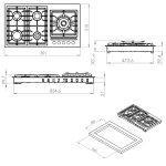 اجاق گاز رومیزی کن مدل 513S