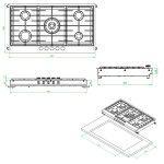 اجاق گاز رومیزی کن مدل رکو مولتی استپ