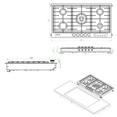 اجاق گاز رومیزی کن مدل رایجل مولتی استپ