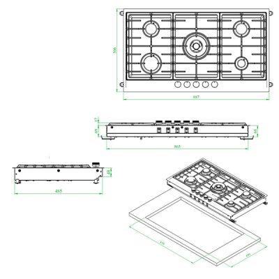 اجاق گاز رومیزی کن مدل رکو