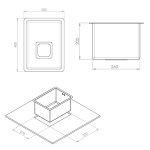 سینک باکسی توکار کن مدل R10 A4030