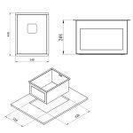 سینک باکسی توکار کن مدل A4030