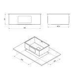 سینک باکسی توکار کن مدل A4060
