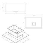 سینک باکسی توکار کن مدل R10 A4060