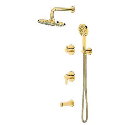 شیر حمام توکار کاویان مدل ساتین (سردوش دیواری)