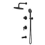 شیر حمام توکار کاویان مدل ساتین (سردوش دیواری)